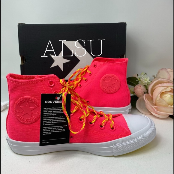 Converse Ctas Canvas High Top Racer Pink W - Picture 2 of 8